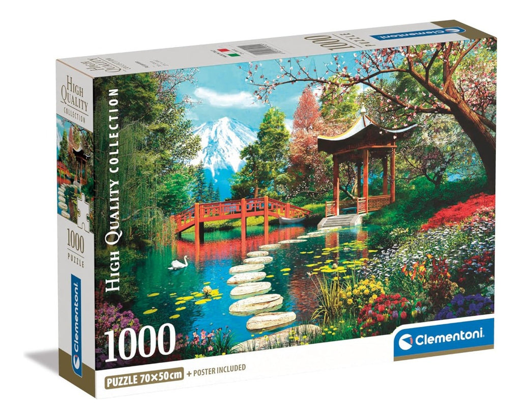 Rompecabezas Clementoni Jardín Fuji 1000 Pzs Caja Compact