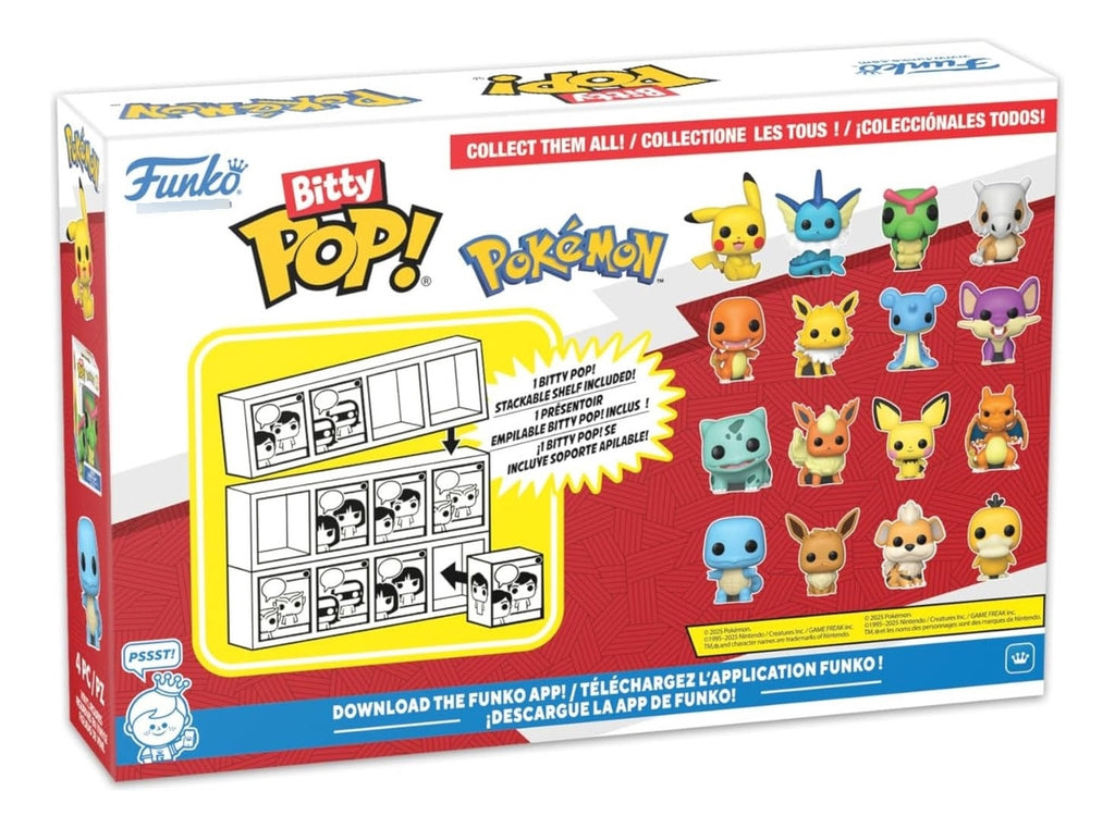Funko Pop! Bitty Pokemon Charmander, Jolteon, Lapras Rattata