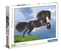 Caballo Frison Negro Campo Rompecabezas 500 Pz Clementoni