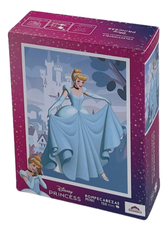 Rompecabezas Cenicienta 150 Piezas Plástico Miniatura Con Caballete Disney