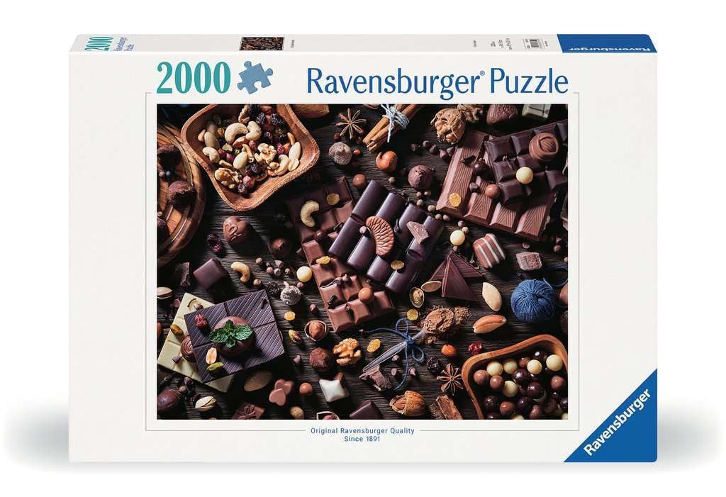 Ravensburger Chocolate Paradise 2000 Piece Jigsaw Puzzle for Adults - 16715 - Every Piece is Unique, Softclick Technology Means Pieces Fit Together Perfectly
