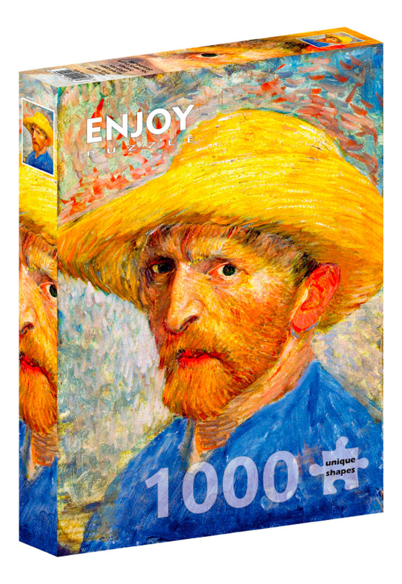 Enjoy Rompe Arte 1000 Pz Autoretrato Con Sombrero Van Gogh