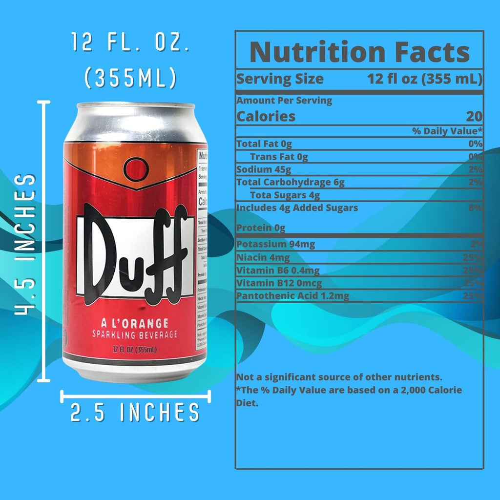 Duff A L'orange Energy Drink The Simpsons
