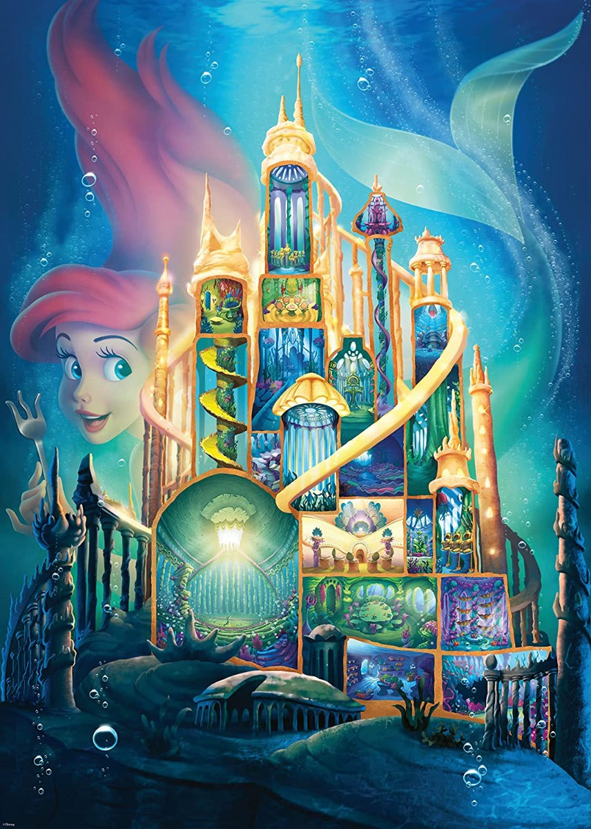Ariel Sirenita Castillo Rompecabeza Ravensburger 1000 Piezas