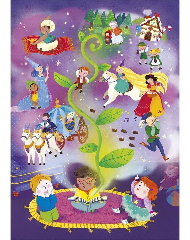 20180 Cuento Hadas Rompecabezas Glitter Clementoni 104 Pzas