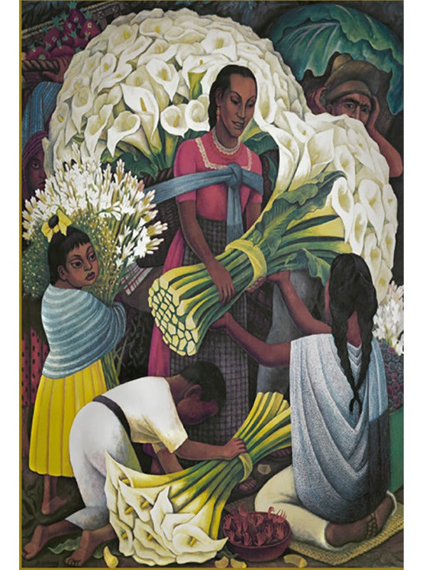 Diego Rivera Vendedora Flores Rompecabezas Ricordi 1500 Pzas