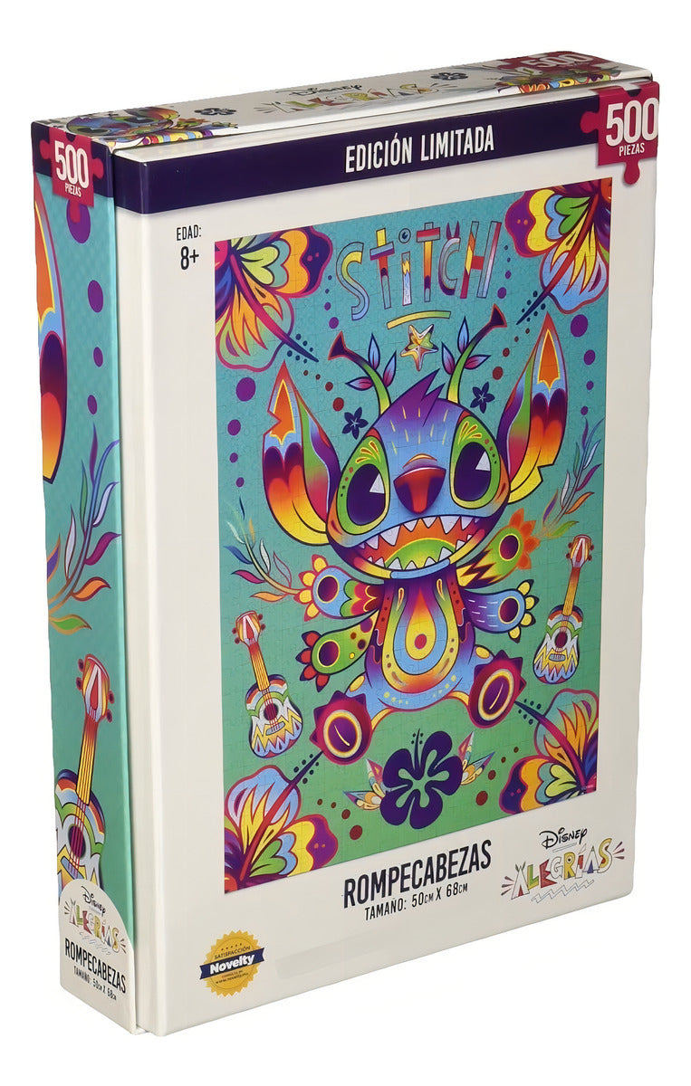 Stitch Disney Alegrías Rompecabezas 500 Piezas | Puzzle Original Coleccionable Ideal Para Niños Y Adultos