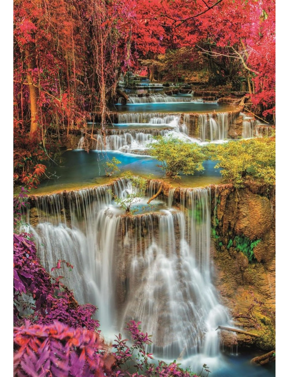 Rompecabezas Colourful Thai Falls Compact Clementoni 1000 Pz