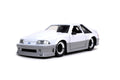 Jada Toys Bigtime Muscle 1:24 1989 Ford Mustang GT Die-Cast Car Blanco, Juguetes para niños y Adultos