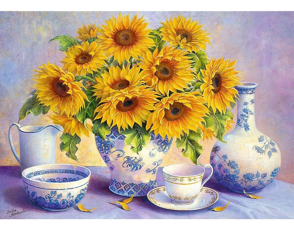 Rompecabezas Florero De Girasoles 500 Piezas Trefl
