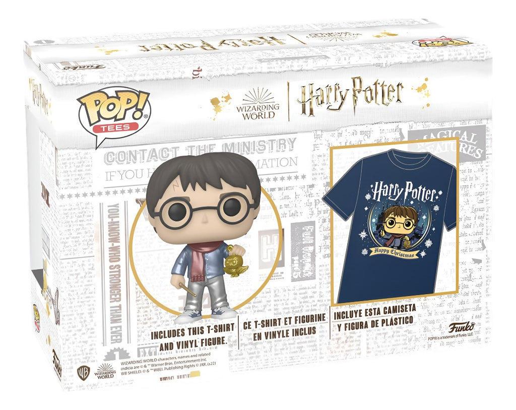 Funko Pop & Tee Harry Potter Navidad Playera Talla L Coleccionable
