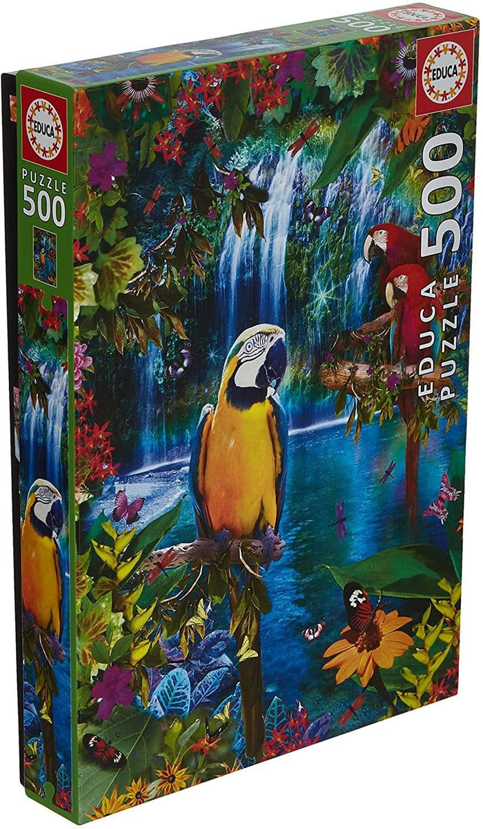 Rompecabezas 500 Piezas Educa Paraíso Tropical Cartón Modelo 15512