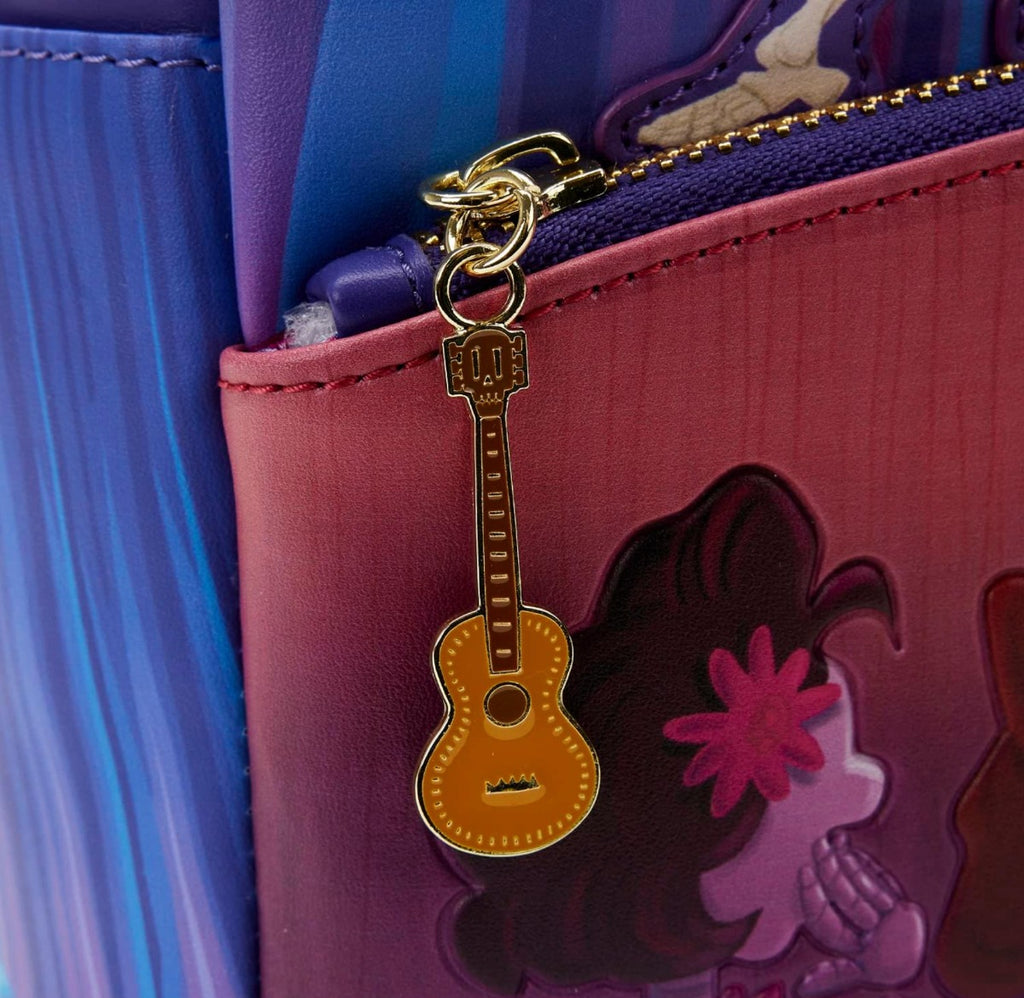 Mochila Loungefly Disney Coco Miguel Y Héctor Violeta Oscuro 10l