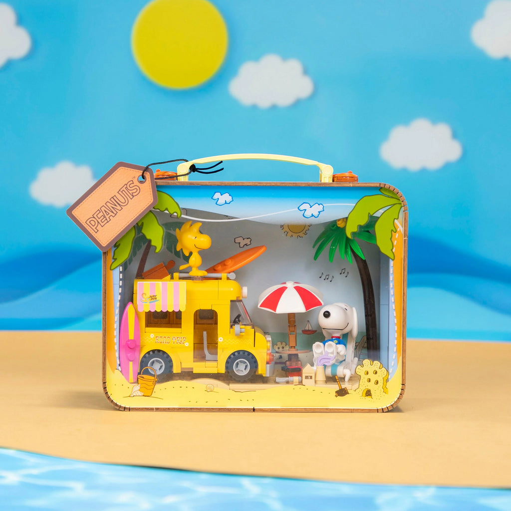 Juego De Construcción Pantasy Snoopy's Maleta De Viaje