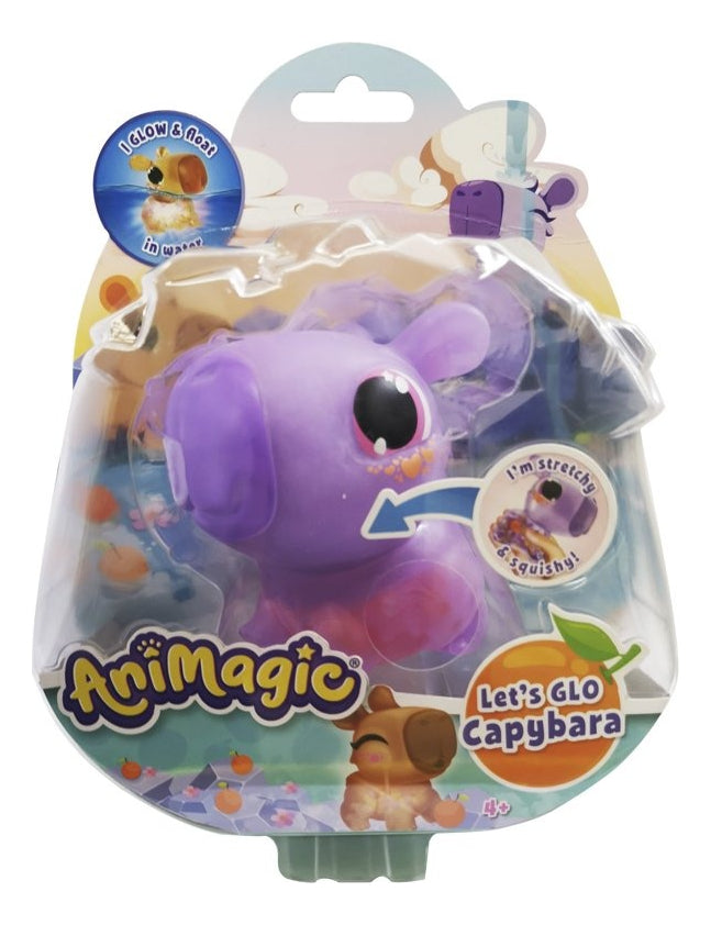 Capybara Morado Juguete Animagic Goliath Luminoso