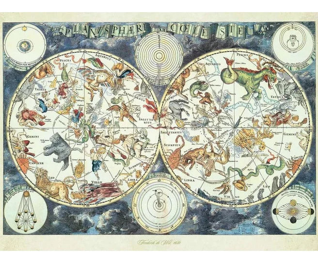Rompecabezas Ravensburger Mapa Fantástico De 1500 Piezas 14+