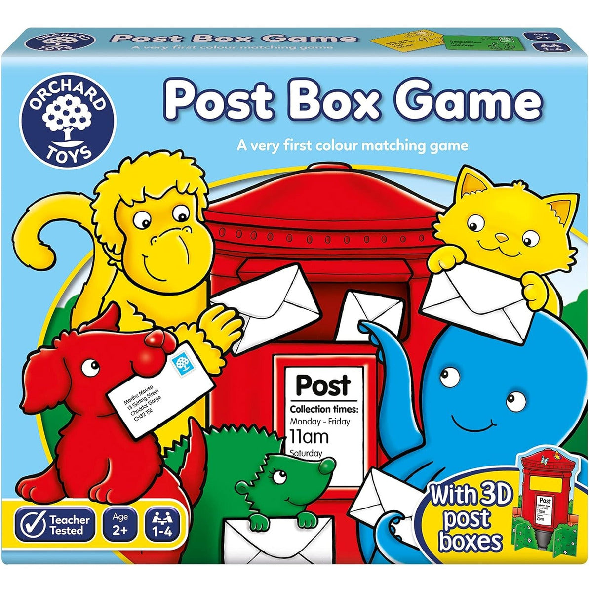 Juego Asociación Colores Correo Post Box Game  Orchard Toys