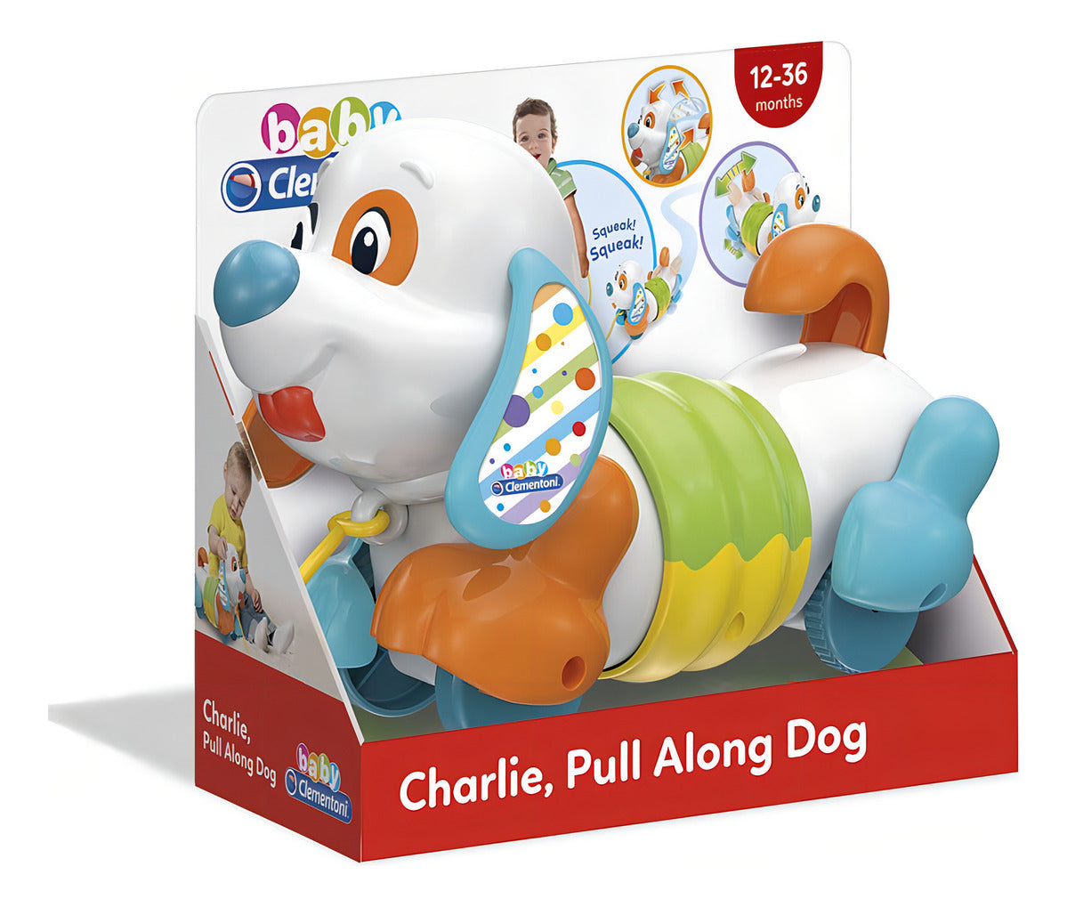 Perro Pasea Conmigo Pull Along Bebe Charlie Baby Clementoni