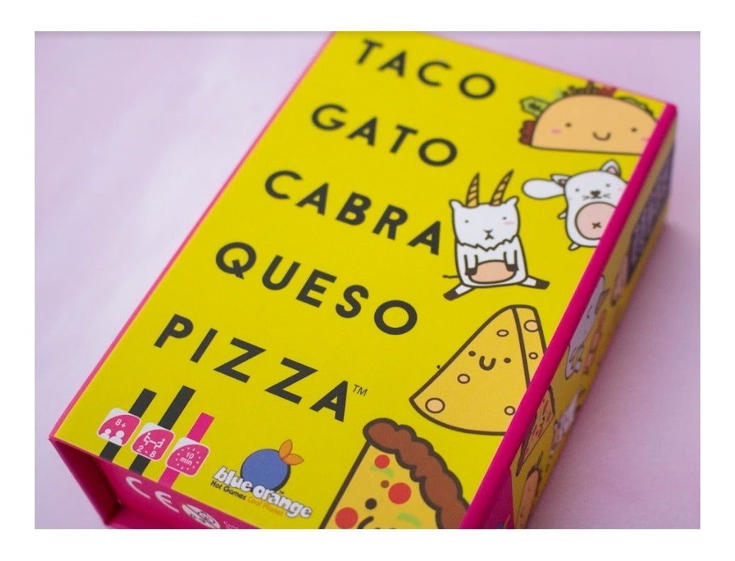 Taco, Gato, Cabra, Queso, Pizza En Español, Blue Orange
