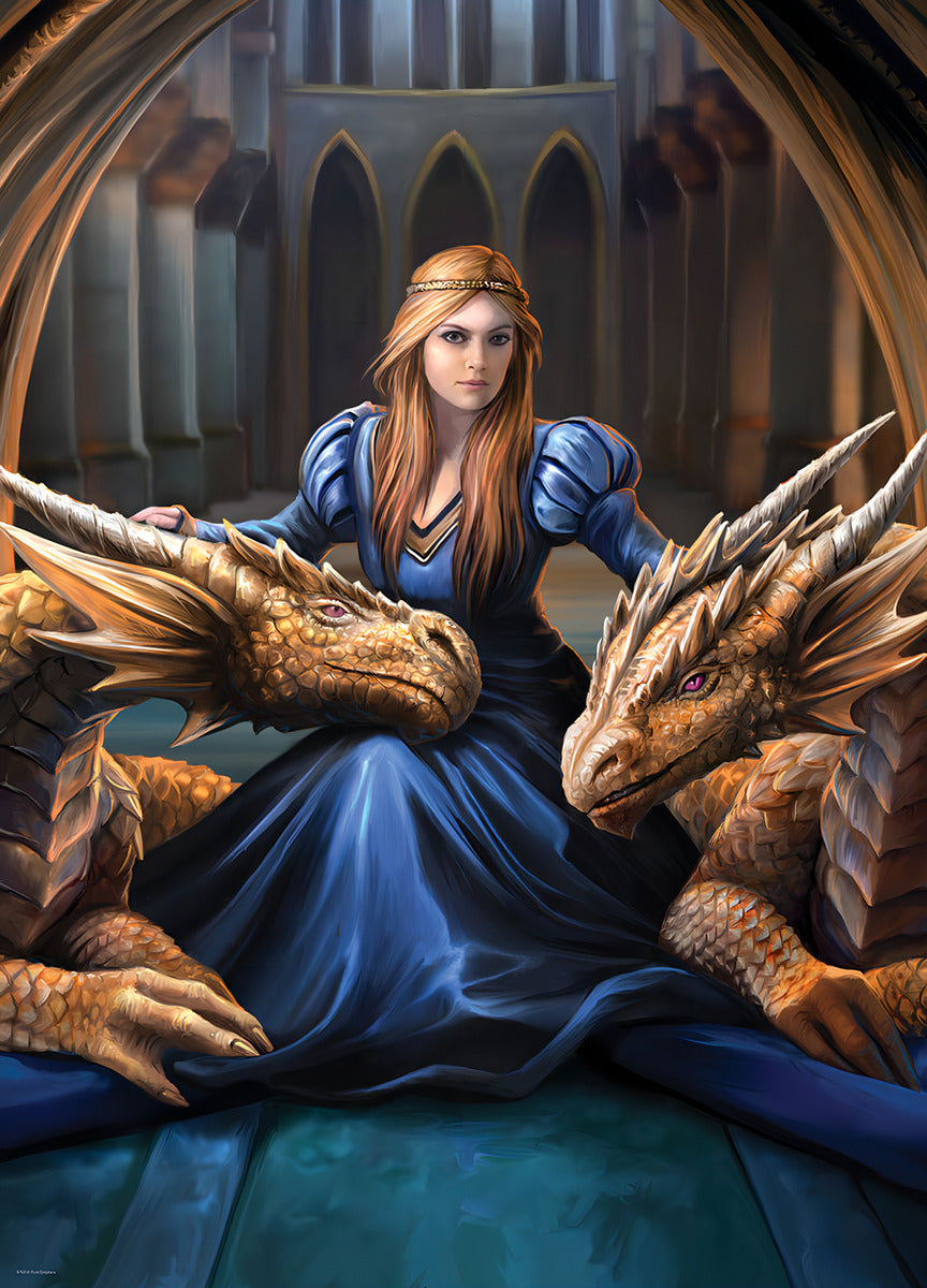 Rompecabezas Lealtad Feroz Princesa Dragón Anne Stokes Eurographics