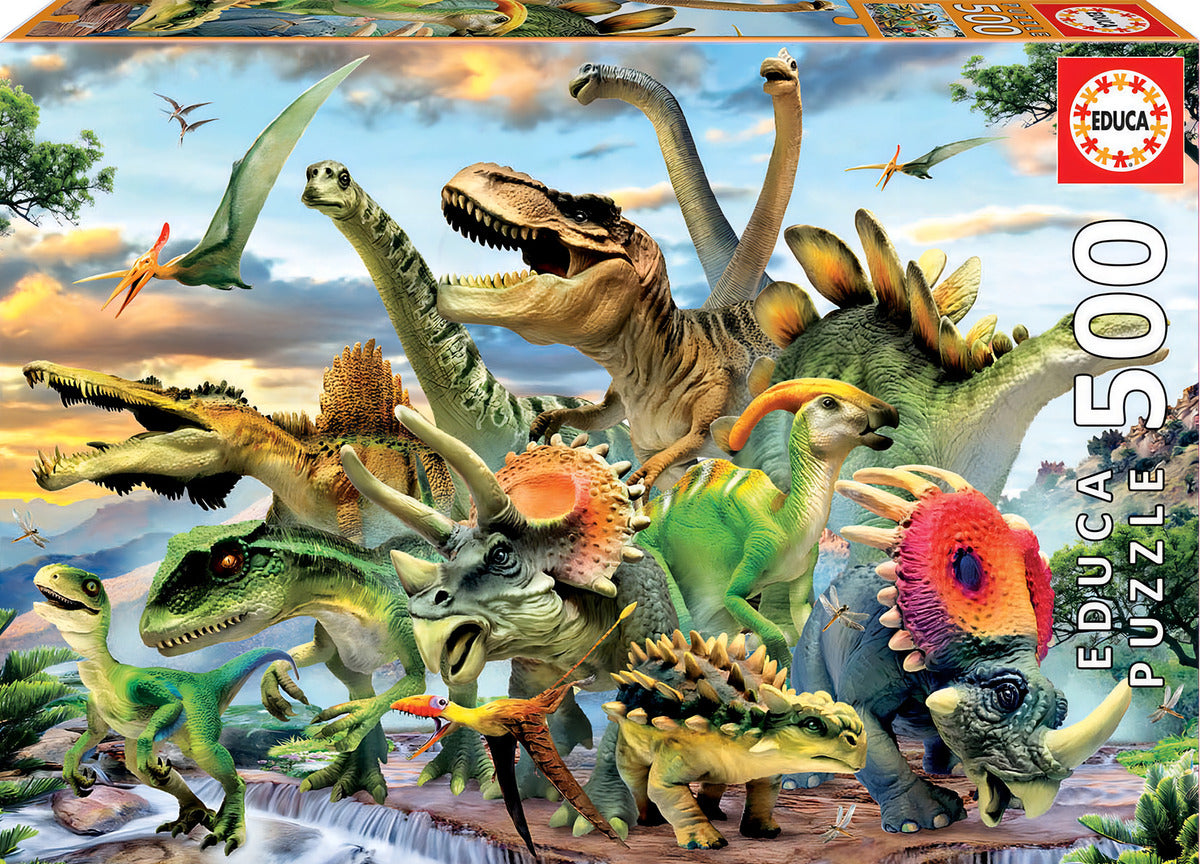 Rompecabezas Puzzle Educa 500 Piezas Dinosaurios 17961