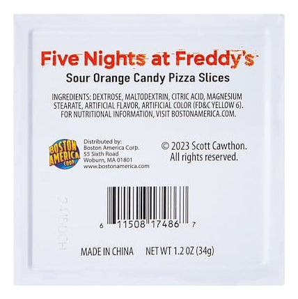 Dulces Freddy Fazbears Pizza Five Nights Of Freddys  25 Gr