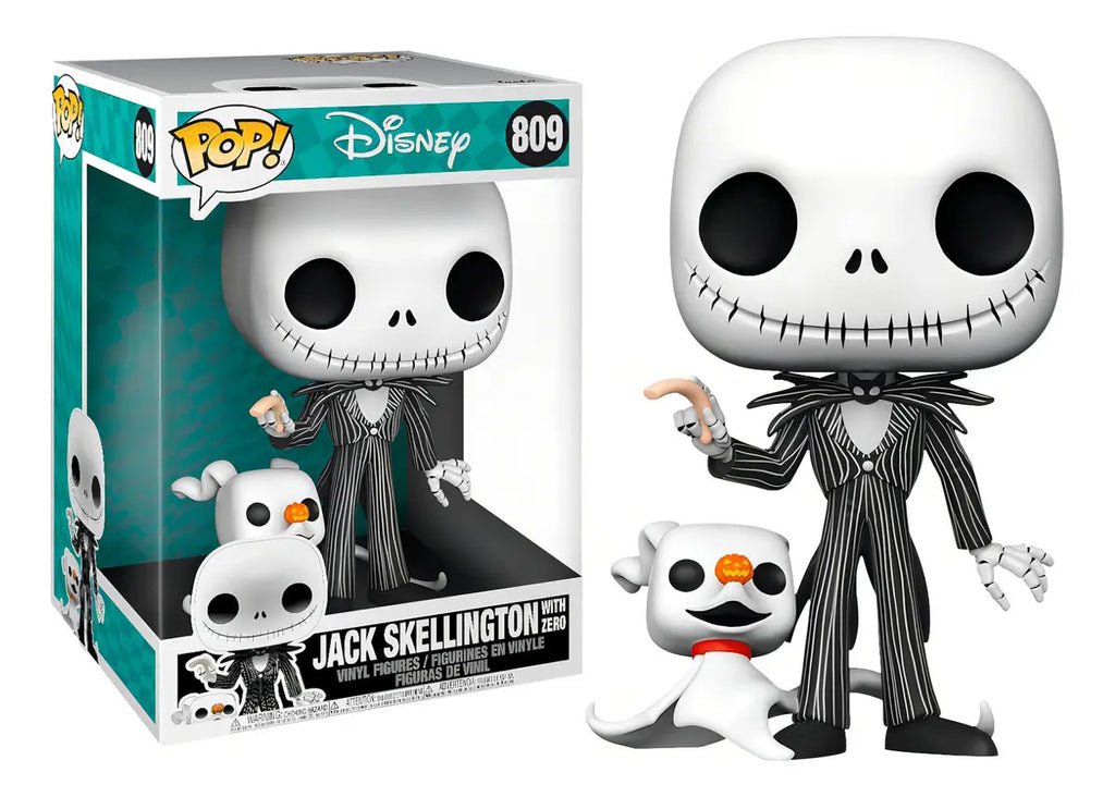 Funko Pop Jumbo Disney - Jack Skellington With Zero #809
