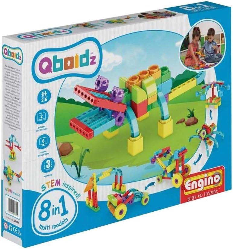 Qboidz 8 En 1 Caimán Engino 62 Piezas Qb08a