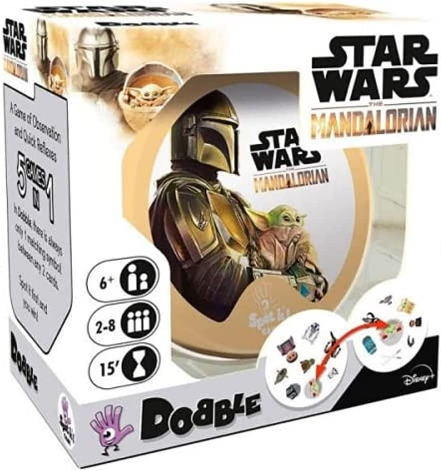Juego Mesa Dobble Spot It Cartas Mandalorian Star Wars Yoda