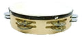 I047 Pandero 6 Infantil Doble Madera Cuero 14 Cm Educar Color Blanco