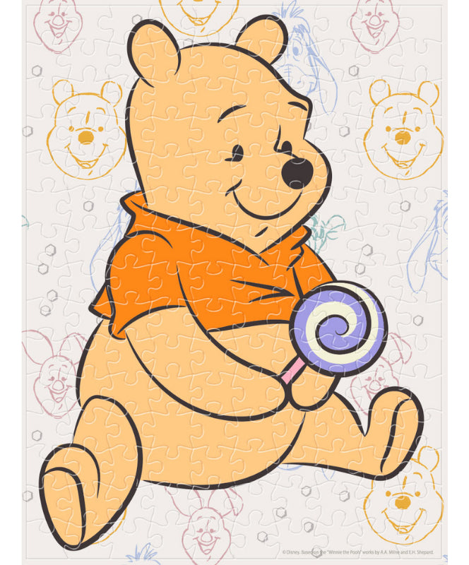 Rompecabezas Disney 150 Piezas Winnie The Pooh Plástico Miniatura Con Caballete