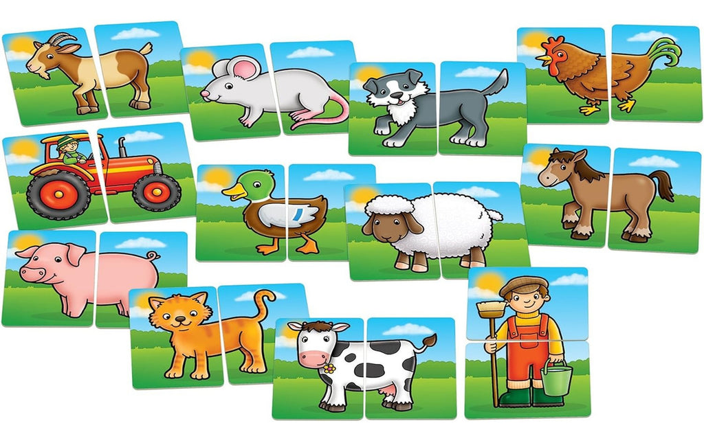 Rompecabezas Farmyard Heads & Tails Granja Orchard Toys