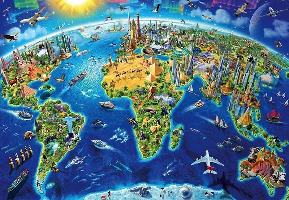 19036 Símbolos Del Mundo Rompecabezas Mini 1000 Pieza Educa