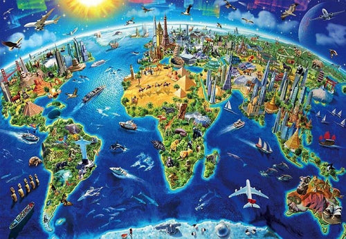 19036 Símbolos Del Mundo Rompecabezas Mini 1000 Pieza Educa
