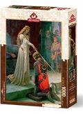 Rompecabezas 1000 Piezas Art Puzzle Arte Cartón Caballero Ceremonia Honor