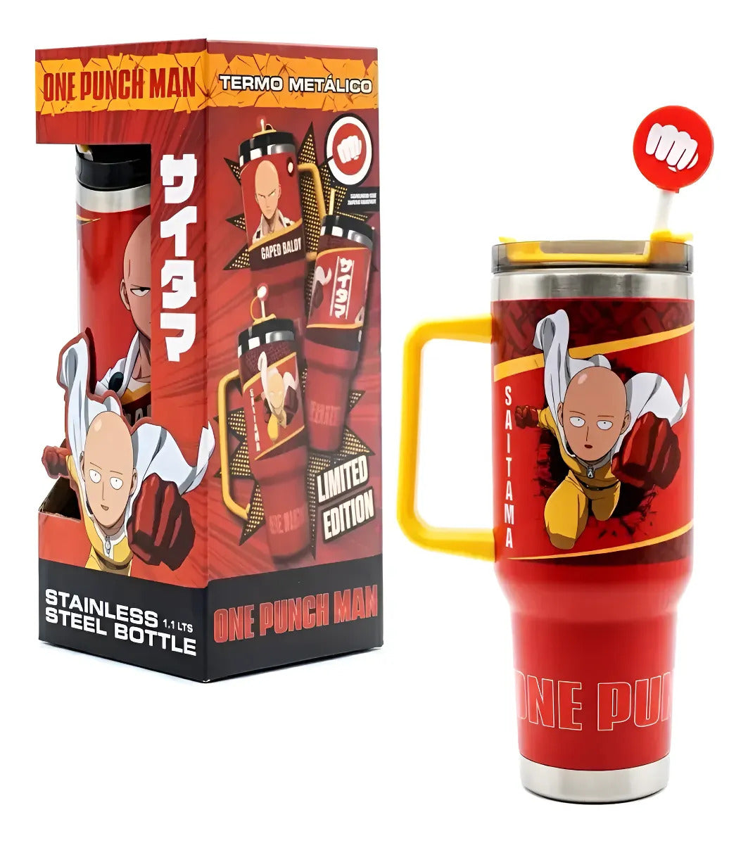 Termo Jumbo 1.1 Lt One Punch Man Acero Inoxidable Geek Lab