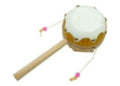 I019 Tamborín Infantil Taka Taka Madera Piel 17 Cm Musical