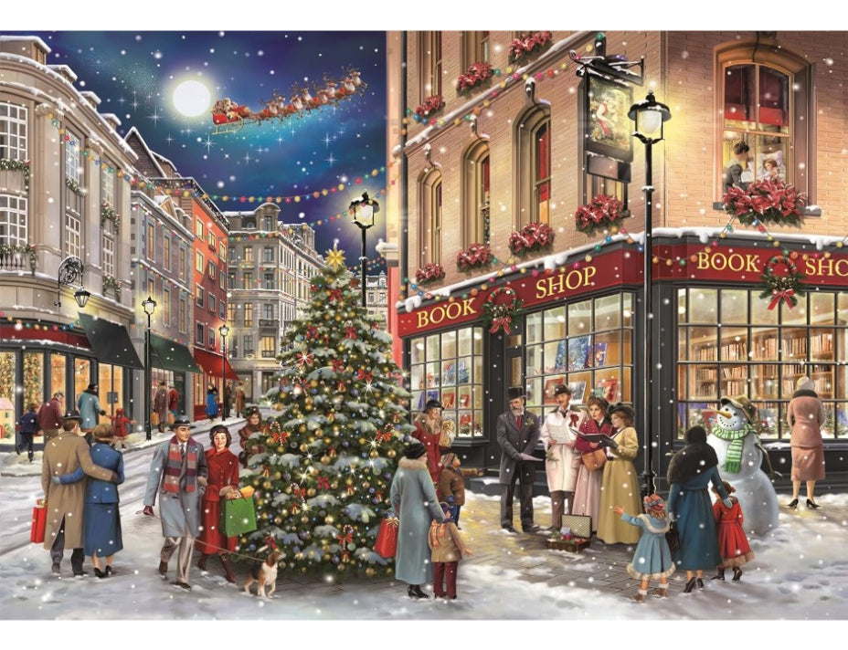 Rompecabezas Paseo Navideño Compact  Clementoni 1000 Pzs