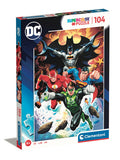 Rompecabezas Batman Flash Superman Linterna Verde 104 Pz Clementoni Italia Superheroes Green Lantern