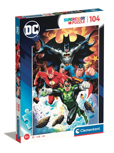 Rompecabezas Batman Flash Superman Linterna Verde 104 Pz Clementoni Italia Superheroes Green Lantern