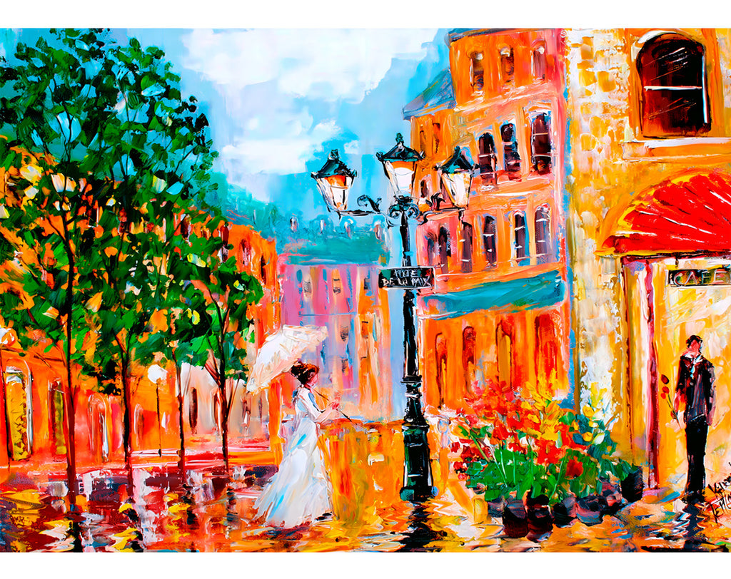 Rompecabezas Enjoy Puzzle 1000 Piezas Temática Arte Romance Parisino