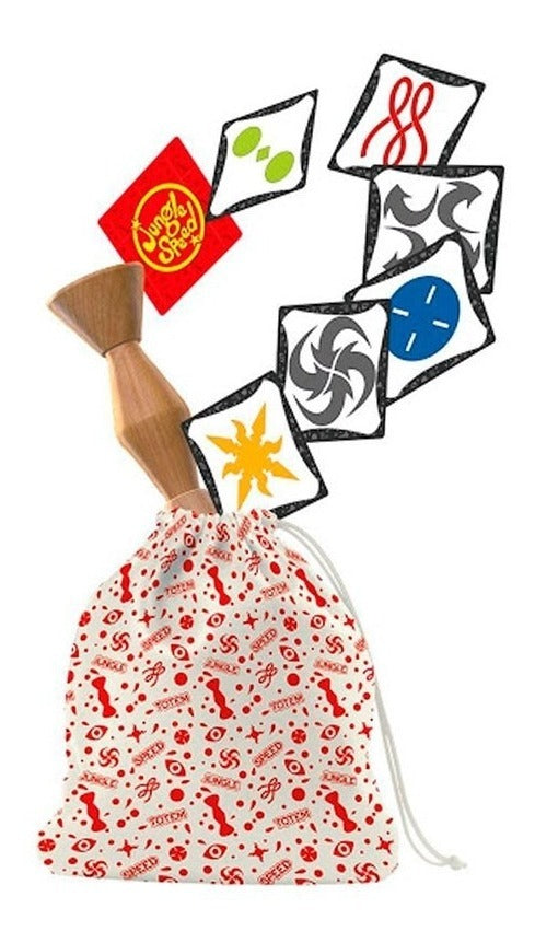 Juego De Mesa Jungle Speed De Asmodee  Reflejos Y Velocidad  Incluye 70 Cartas, Tótem, Bolsa Y Reglamento  Diversión Para Familia Y Amigos