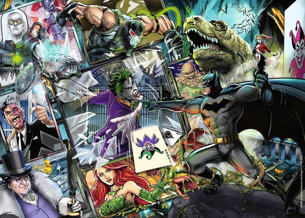 Rompecabezas Batman Villanos 1000p Ravensburger Joker Guason