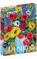 Jarrón Con Flores Rompecabezas 1000 Piezas Enjoy Puzzle