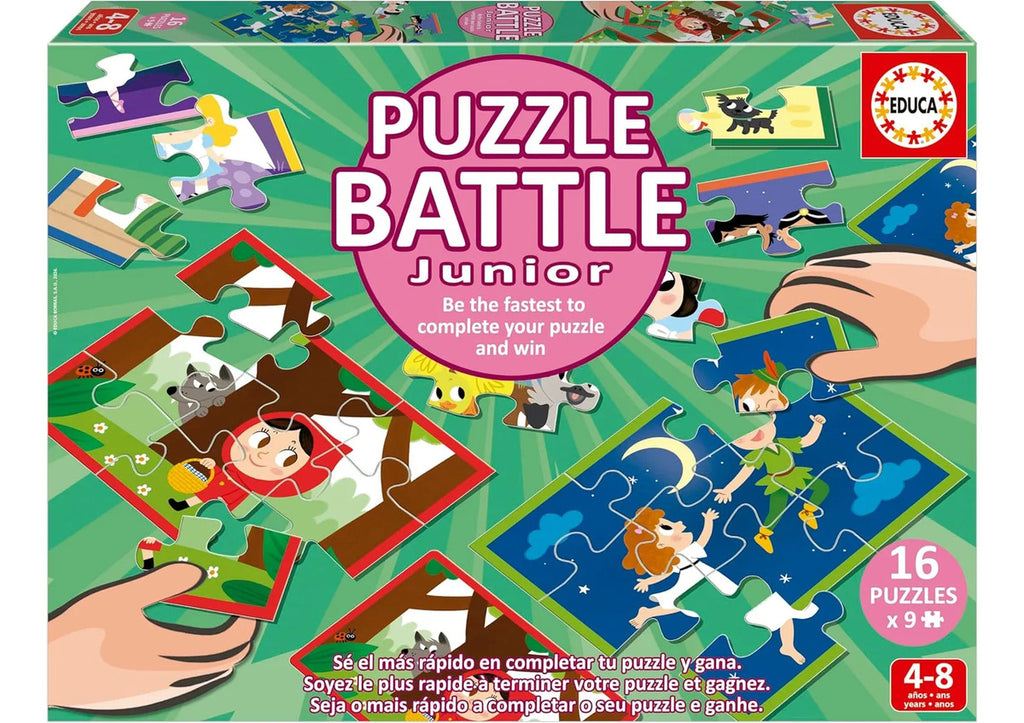 Rompecabezas Y Juego Batalla De Cuentos 9x16 Pzs Educa