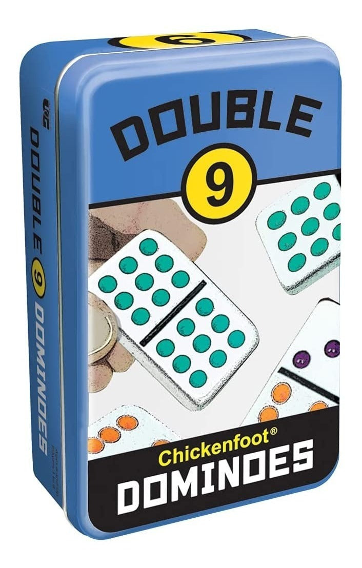 Domino Cubano Doble 9 Caja Metálica University Games