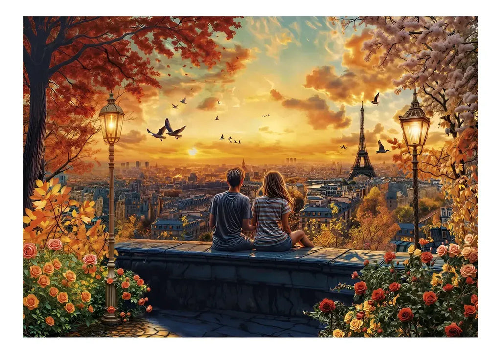 Rompecabezas Puzzle Enamorados En París 1500 Pcs Educa
