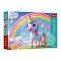 Trefl | Rompecabezas Mundo Dulce | 60 Piezas | Unicornios Coloridos | Juego Creativo para niñas y niños Desde 4 años