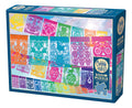 Rompecabezas Papel Picado Festivo 500 Piezas Cobble Hill Puzzles Fiesta Mexico Colores