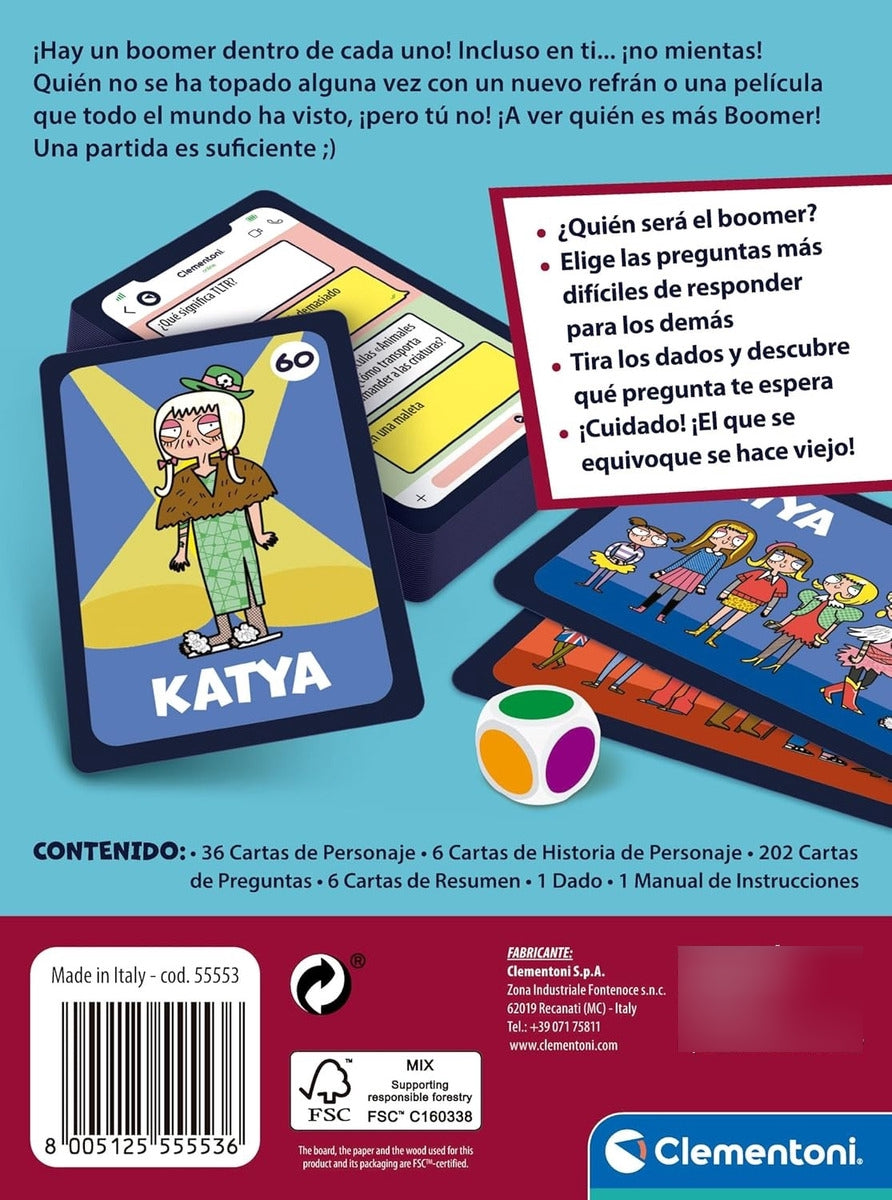 Quién Será El Boomer? Juego De Mesa Clementoni